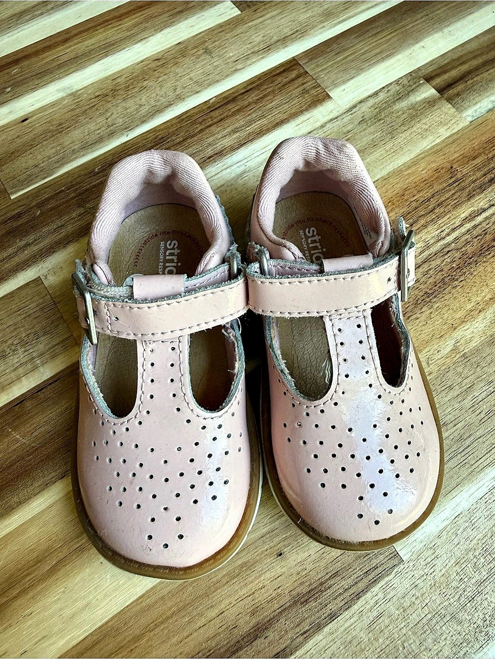 Stride Rite SRT Nell Girls US 4.5 Pink Mary Jane Shoes